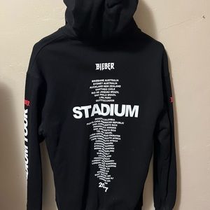 Justin Bieber Stadium Tour Hoodie Size S